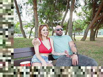 Outdoor dicking in the park with redhead Alice Fantasy - HD
