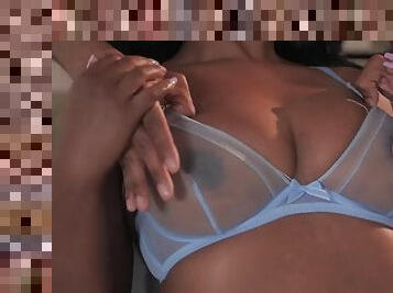 Curvy ebony babe with big tits Daya Knight gets fucked by BBC