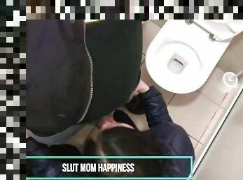 Public toilet whore milf