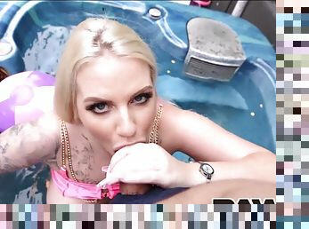 PAWG with Monster Tits Jiggles In Jacuzzi - Melissa Lucky - amateur wet hardcore