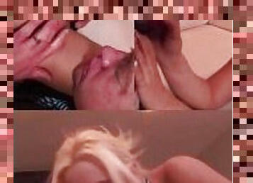 finger banged cock sucking blonde