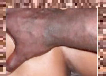 Creamy black pussy