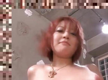 Big Japanese boobs fondled as he fucks her