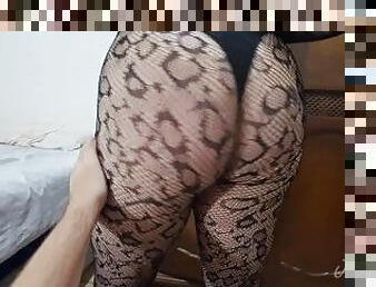 POV - Stunning PAWG Girlfriend Wearing A Leopard Bodystocking Natural Tits Bounce As She Gets Fucked