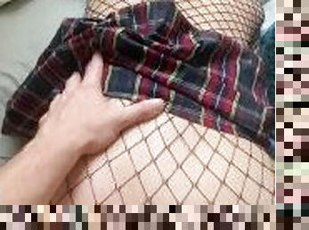 Fishnet Fucking Makes us Cum Quick