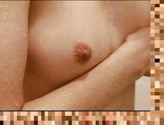 Dutch Girl Having Solo Fun With Dildo In Shower