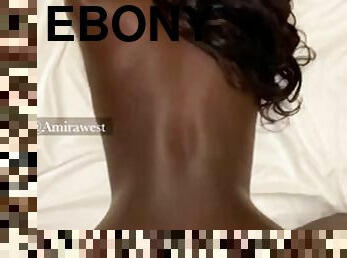 Ebony teen with big ass fucked hard by big white cock, I found her on Hookmet.com