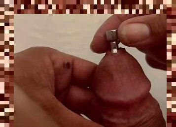 9mm steel urethral plug insertion