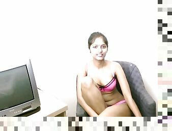 Amateur Indian chick Divya and her toy