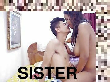 Desi Step Sister Uncut (2024) BindasTime Hindi Hot Short Film - Big ass