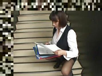 Nice POV video of a titjob by sexy Japanese Haruna Hana