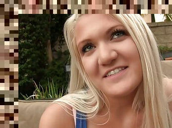 One of the cutest blondes sucks and spreads legs to be bonked hard