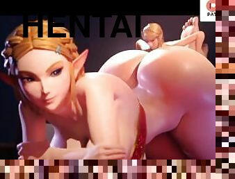 BIG BABE ZELDA TRYING TO HAVE SEX WITH HER BOYFREND LINK - THE LEGEND OF ZELDA HENTAI