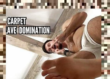 Human carpet foot slave domination