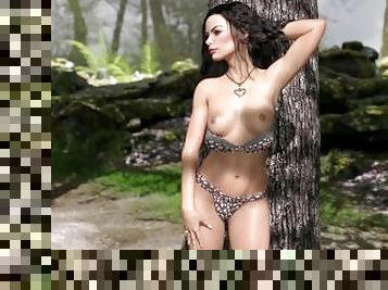 Exciting Games: Sexy Wife Poses Topless For Her Husband In The Park, And Then She Sucks His Cock Off