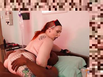 Will Tile - Black Hunk Destroys Nurse Lilith Pearls Pussy
