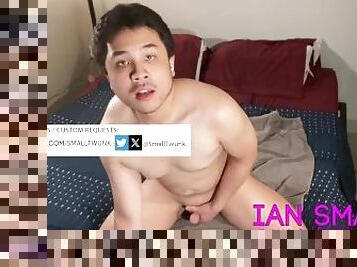 Asian Twink Jerks His Small Dick