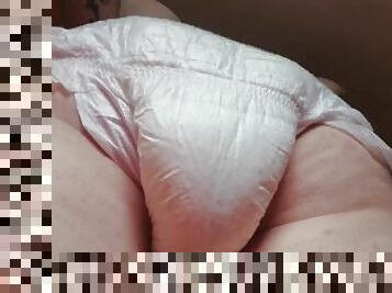 A big dirty diaper to be adored and licked together