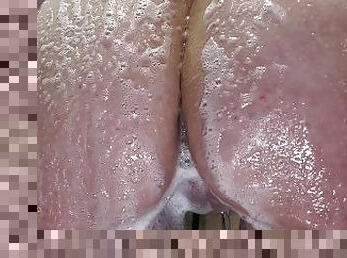 Soapy Ass and Hard Nipples