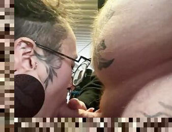 Tattoo Asian giving head