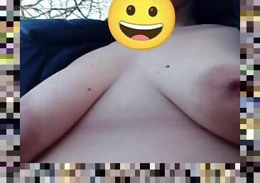 Tits Out Walk in Public Woods