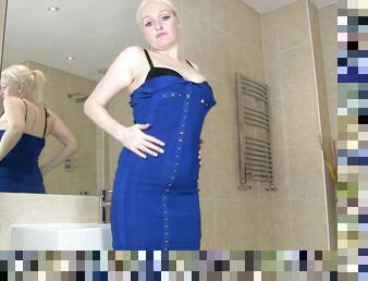 Mature blonde Jaden opens her legs in the shower to have some fun