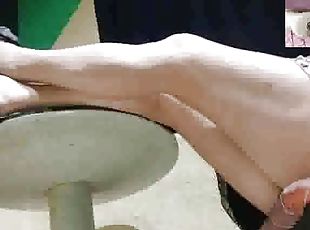 Mel's legs with a miniskirt