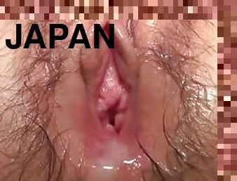 Japanese teen gets her hairy pussy toyed and pounded