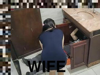 I trusted my wife to meet the plumber, look at the nonsense she does to him