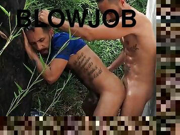 Milo Julio went for a walk in the woods but ended up in a corner fucking each others asses - Reality Dudes