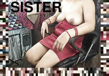 The Thirsty Stepsister-in-law Went To The Room Of Her Neighbour Young Boy And Quenched The Thirst Of Her Pussy