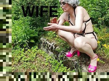 Pissing on wifes face outdoor COMPILATION