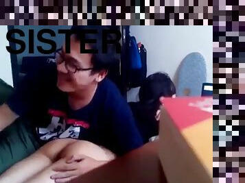 Fucking my sister-in-law while studying