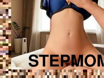 Stepmom Caught Stepson Masturbating and Brazenly Fucked  Creampie - Russian Amateur with Conversations
