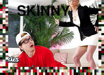NOOKIES Skinny 60 year Old Granny Jacy FUCKS Students
