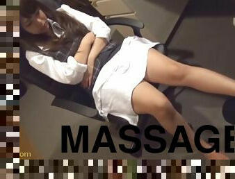 Fake foot massage and tickling submissive shy Japanese Asian
