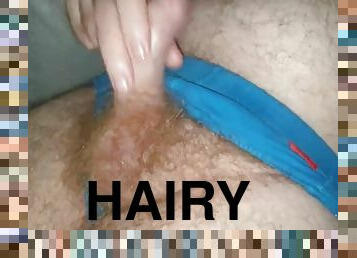 Hairy Daddy Bear in Briefs Edging with Multiple Orgasms