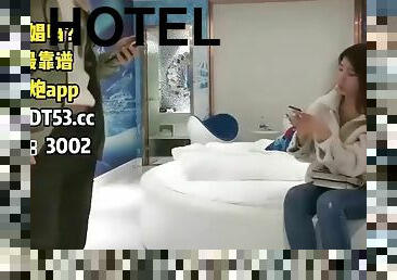Handsome guy is a prostitute Wenxuan Proposal A date with a high-looking girl in jeans and an outsider in a Christmas Eve themed hotel The chick is...
