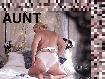Auntjudys - Watch busty MILF Eva May masturbate in bed