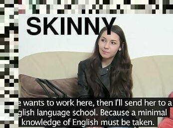 Slender Darkhaired Babe Craving The Taste Of A Warm Cum Load 1 - Female Agent