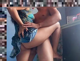 Step-sister kissed me when I got out of the shower and I couldnt resist fucking her