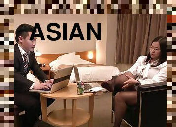 Asian mommy in fetish sexy scene 08 - bossy Japanese MILF in pantyhose
