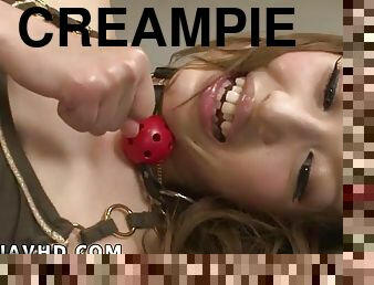 Kanami Meri in restrain bondage wants a creampie - impressive Japanese!