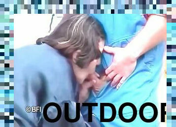 Outdoor sex with my granny