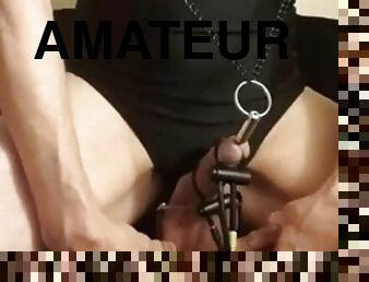 Extreme kinky crossdressing masoslut fucking its peehole