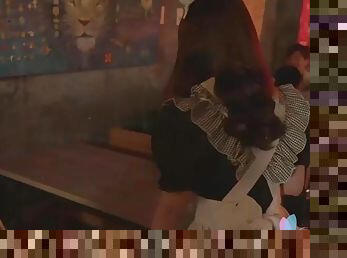 Horny Caffe Maid Wen Ruixin Controlled By A Client