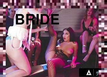 GIRLSWAY - Shook Bridesmaids Watch Wild Bride Charlotte Stokely Fuck The Bachelorette Party Stripper