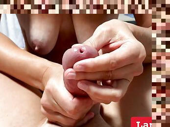 Grannys Femdom Urethra Milking Handjob For A Slave, Semen Extraction, Sperm