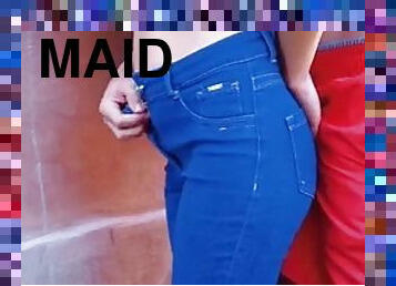 Anal sex with maid outdoorsanal sex with hot maid outdoors in the backyard near the espediento