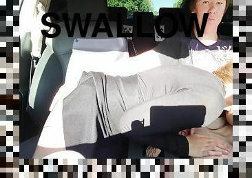 We Were Getting Home But I Couldnt Resist To Stop On The Closest Parking And Suck His Cock And Swallow Cum 17 Min